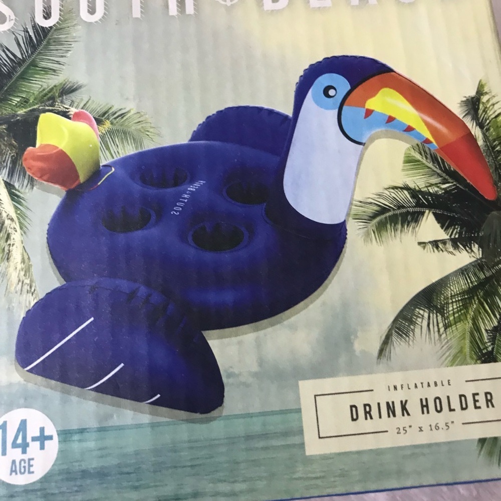 FLOATING DRINK HOLDER Inflatable F Pools Beach Portable Serving Bar South Beach - Picture 9 of 13